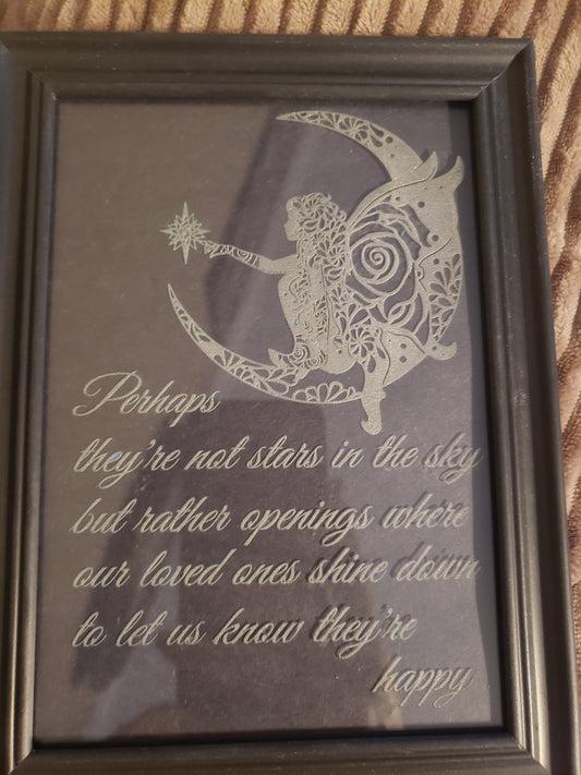 5X7 framed glass Passing Quote